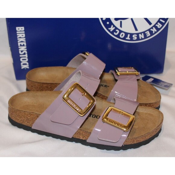 Birkenstock Sydney Big Buckle Narrow Fit Sandals Faded Purple NIB - Picture 1 of 7